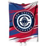 los angeles clippers paint streaks red white blanket best selling