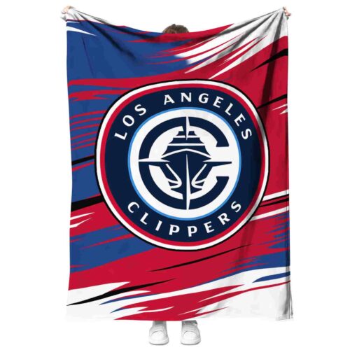 los angeles clippers paint streaks red white blanket best selling