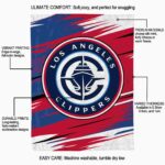 los angeles clippers paint streaks red white blanket best selling