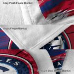 los angeles clippers paint streaks red white blanket best selling