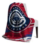 los angeles clippers paint streaks red white blanket best selling