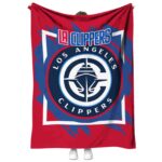 los angeles clippers splatter effect red blanket best selling