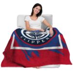 los angeles clippers splatter effect red blanket best selling