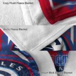los angeles clippers splatter effect red blanket best selling