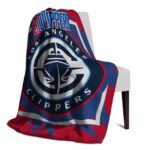 los angeles clippers splatter effect red blanket best selling
