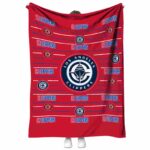 los angeles clippers striped pattern red blanket best selling