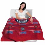 los angeles clippers striped pattern red blanket best selling