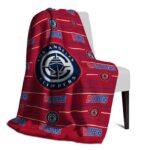 los angeles clippers striped pattern red blanket best selling