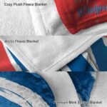 los angeles dodgers brushstrokes blue white blanket premium grade