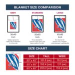 los angeles dodgers brushstrokes blue white blanket trendy