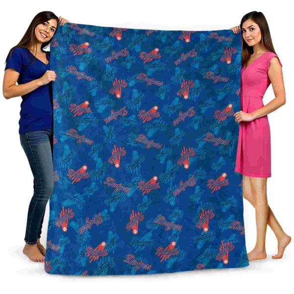 los angeles dodgers diehard fans blue blanket fashion forward