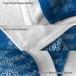 los angeles dodgers fan pride blue blanket premium grade
