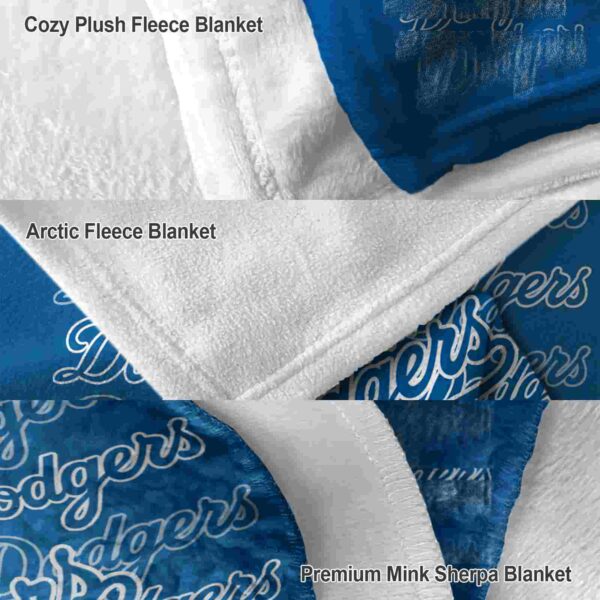 los angeles dodgers fan pride blue blanket premium grade