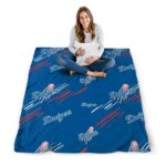 los angeles dodgers fan spirit blue blanket high quality