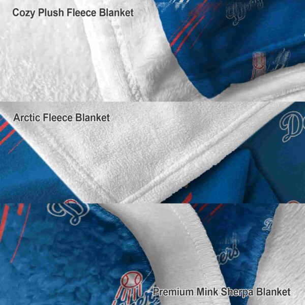 los angeles dodgers fan spirit blue blanket premium grade