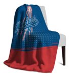los angeles dodgers gradient dots blue blanket top rated