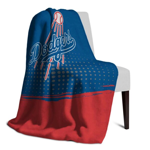 los angeles dodgers gradient dots blue blanket top rated