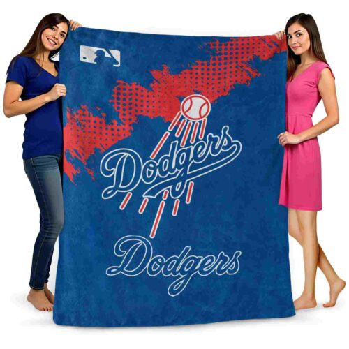los angeles dodgers grunge texture blue blanket fashion forward