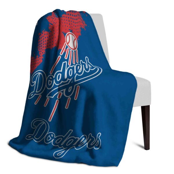 los angeles dodgers grunge texture blue blanket top rated