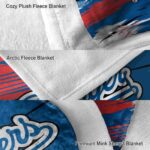 los angeles dodgers paint streaks blue white blanket best selling