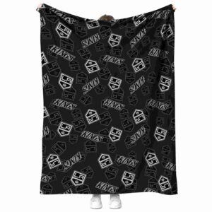 los angeles kings diehard fans black blanket best selling