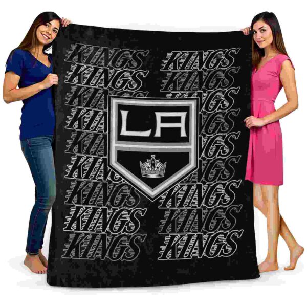 los angeles kings fan pride black blanket fashion forward