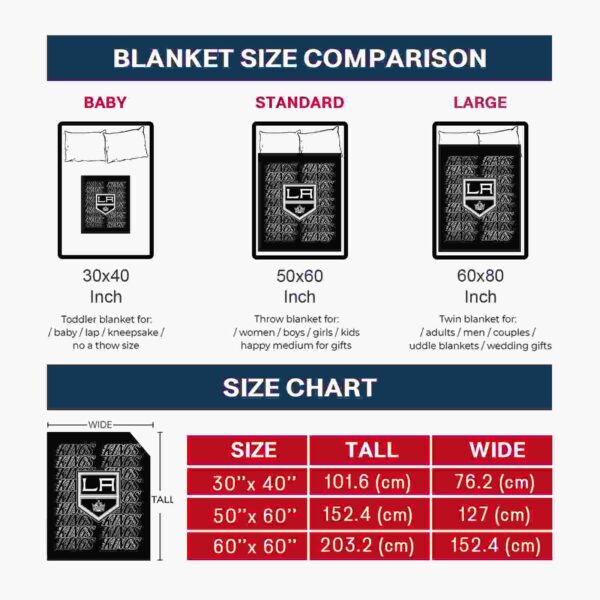 los angeles kings fan pride black blanket trendy