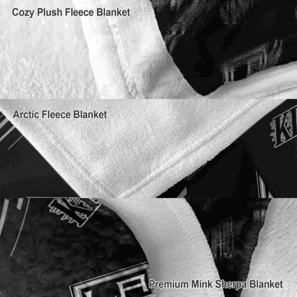 los angeles kings fan spirit black blanket premium grade