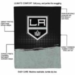 los angeles kings gradient dots black blanket new arrival
