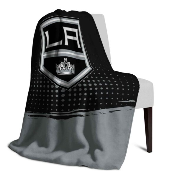 los angeles kings gradient dots black blanket top rated