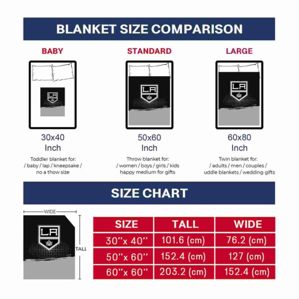 los angeles kings gradient dots black blanket trendy