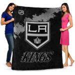 los angeles kings grunge texture black blanket fashion forward