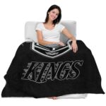los angeles kings grunge texture black blanket latest model