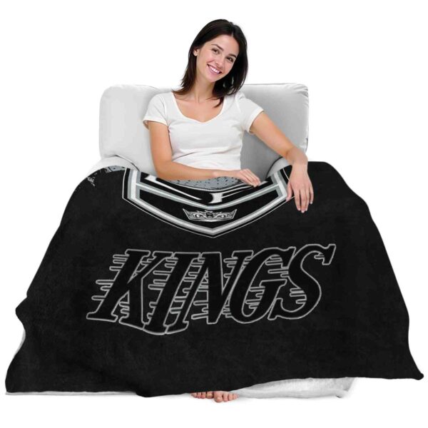los angeles kings grunge texture black blanket latest model