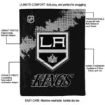 los angeles kings grunge texture black blanket new arrival