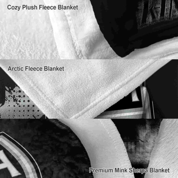 los angeles kings grunge texture black blanket premium grade