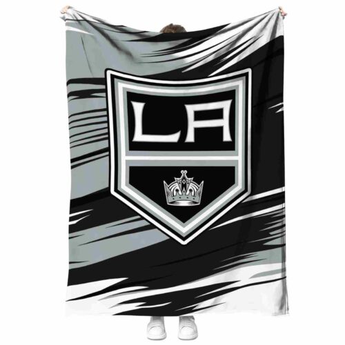 los angeles kings paint streaks black white blanket best selling
