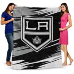 los angeles kings paint streaks black white blanket fashion forward