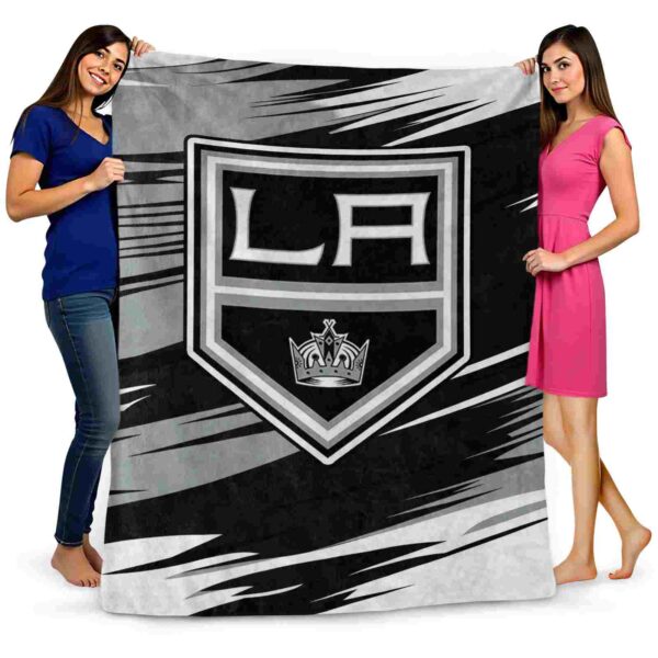los angeles kings paint streaks black white blanket fashion forward