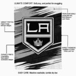 los angeles kings paint streaks black white blanket new arrival