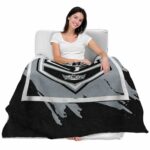 los angeles kings splatter effect black blanket latest model