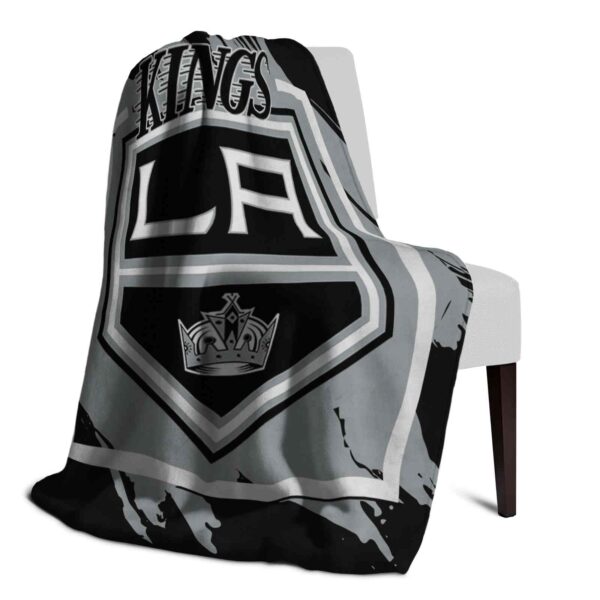 los angeles kings splatter effect black blanket top rated