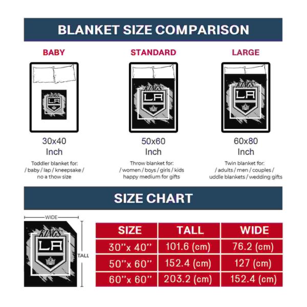 los angeles kings splatter effect black blanket trendy