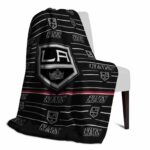los angeles kings striped pattern black blanket top rated
