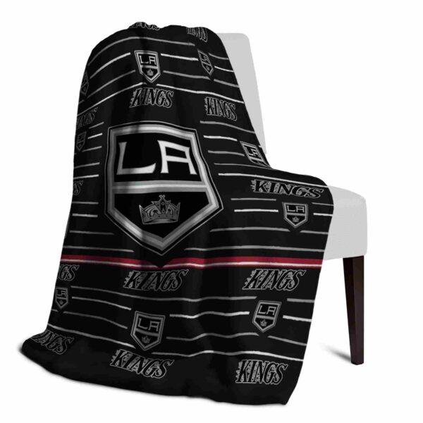 los angeles kings striped pattern black blanket top rated