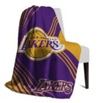 los angeles lakers diagonal stripes purple blanket top rated