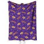 los angeles lakers diehard fans purple blanket best selling
