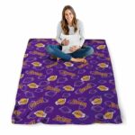 los angeles lakers diehard fans purple blanket best selling