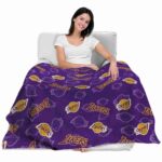 los angeles lakers diehard fans purple blanket best selling