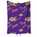 Los Angeles Lakers Fan Spirit Purple Blanket 1 los angeles lakers fan spirit purple blanket best selling